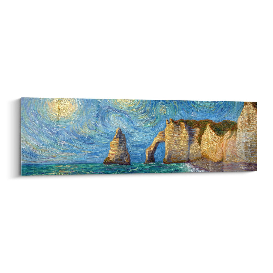 Tableau Falaises d'Etretat - Nuit Étoilée Normande - Edition Normandie
