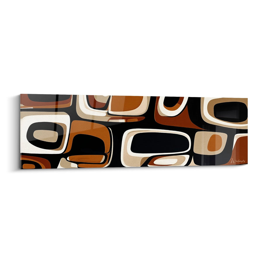 Tableau Motifs Organiques - Rythmes Ancestraux - Edition Africain abstrait