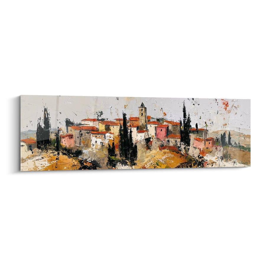 Provençal Village Painting - Mediterranean Charm - Provence Edition