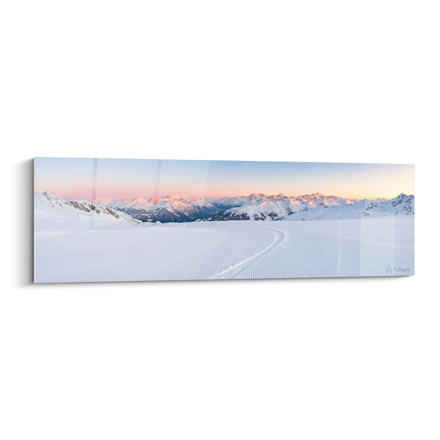 Tableau Piste de Ski - Aurore Alpine - Edition Snowboard