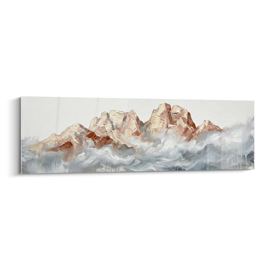 Cuadro Montaña Nebulosa - Picos en las Nubes - Edición Las Dolomitas