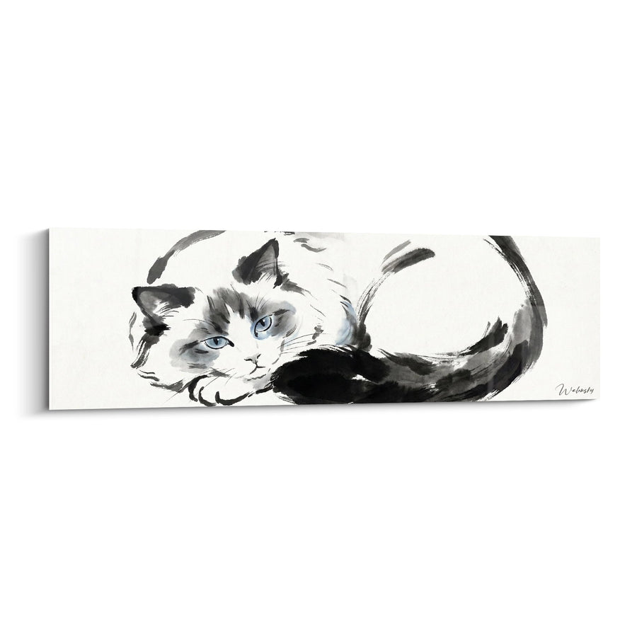 Tableau Chat Ragdoll Aquarelle - Grâce Féline - Edition chat Ragdoll