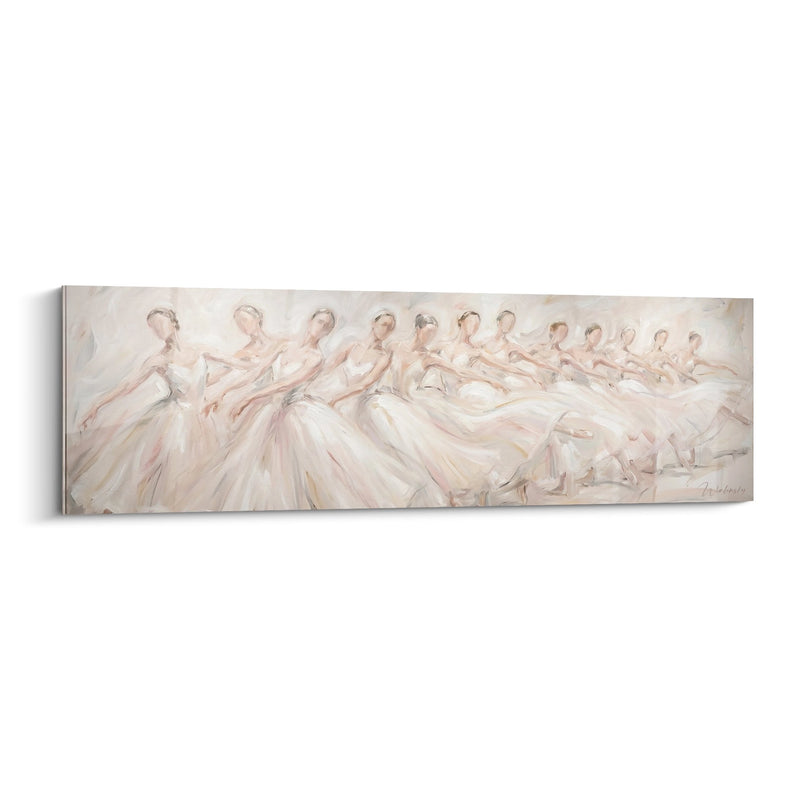 Ballerinas in White Tutus Painting - Ballet Harmony - Dance Edition