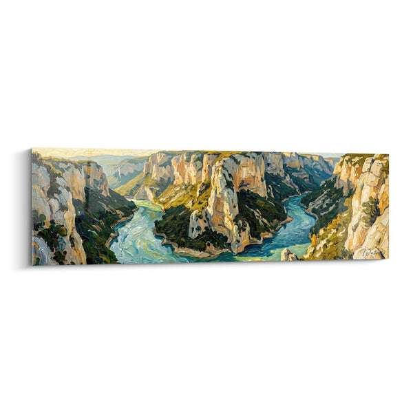 Gemälde Canyon und Fluss - Majestät der Schluchten - Verdon-Schluchten Edition