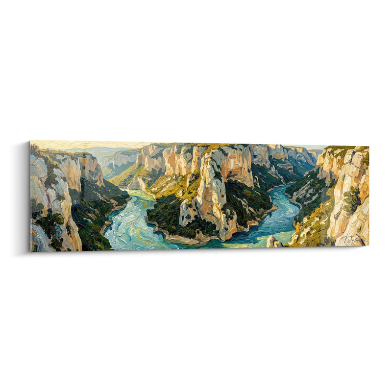 Tableau Canyon et Rivière - Majesté des Gorges - Edition Gorges du Verdon