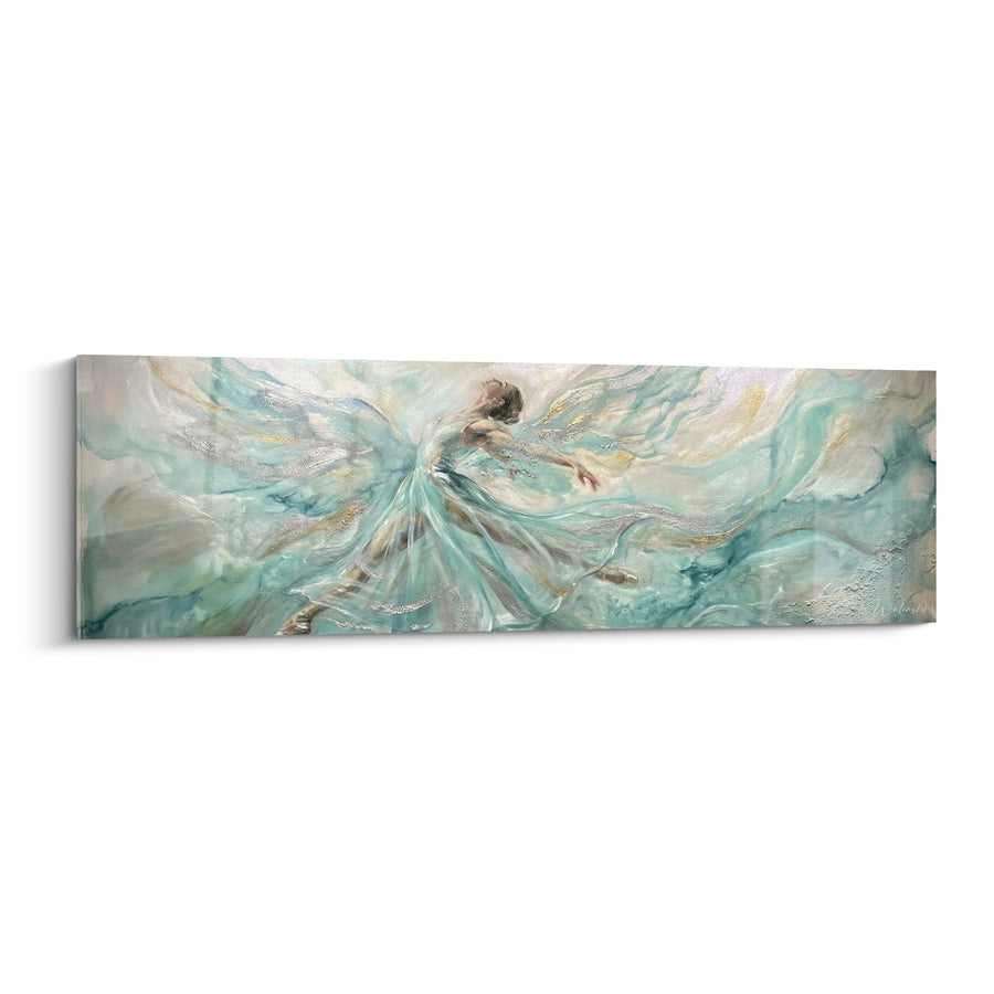 Tableau Danseuse Aquatique - Mouvement Fluide - Edition Danse