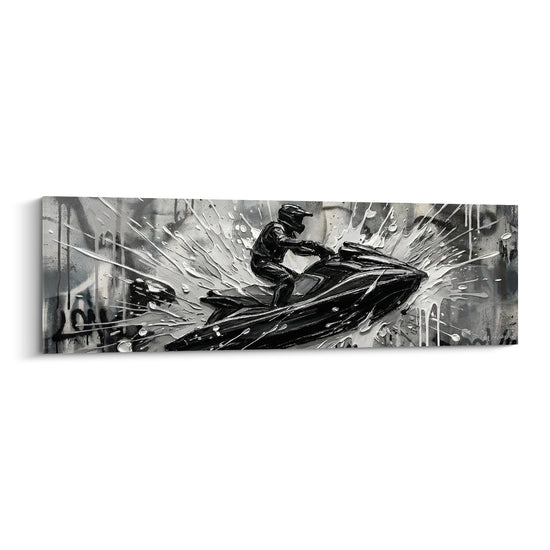 Cuadro Jet Ski Acción Urbana - Salpicaduras Dinámicas - Edición Jetski