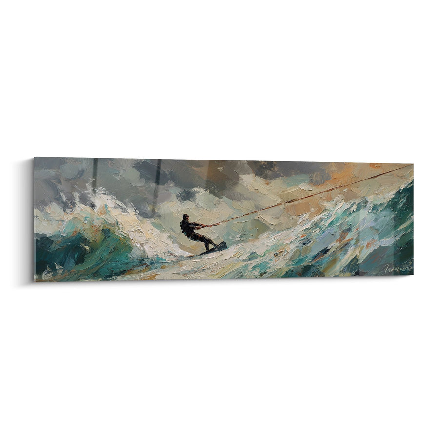 Tableau Ski nautique - Rider dans les vagues - Edition Ski nautique