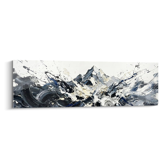 Abstracte Bergschilderij - Alpine Storm - Alpen Editie