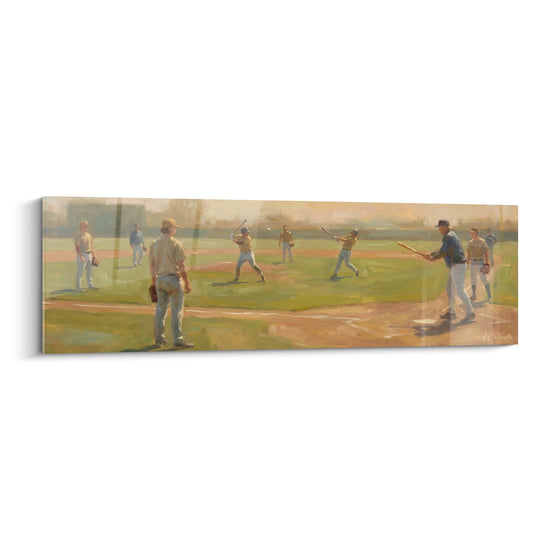 Obraz Trening Baseball - Atmosfera Boiska - Edycja Baseball