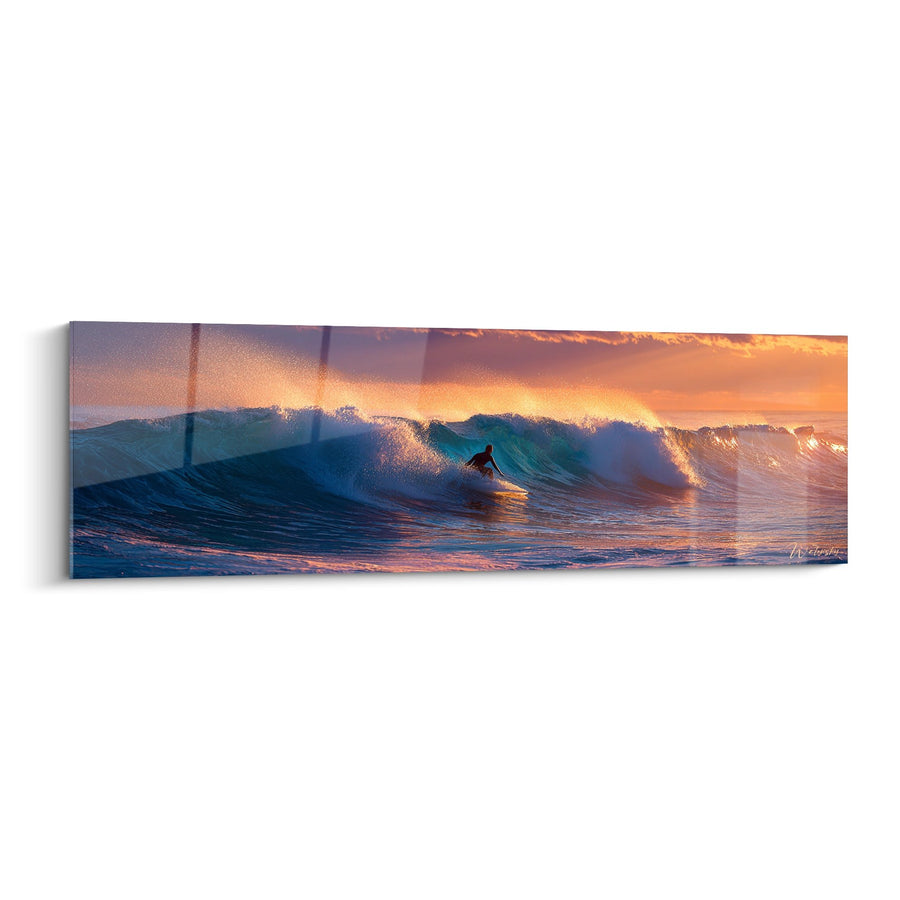 Tabella Surfeur al Tramonto - Tubo Dorato - Edizione Surf