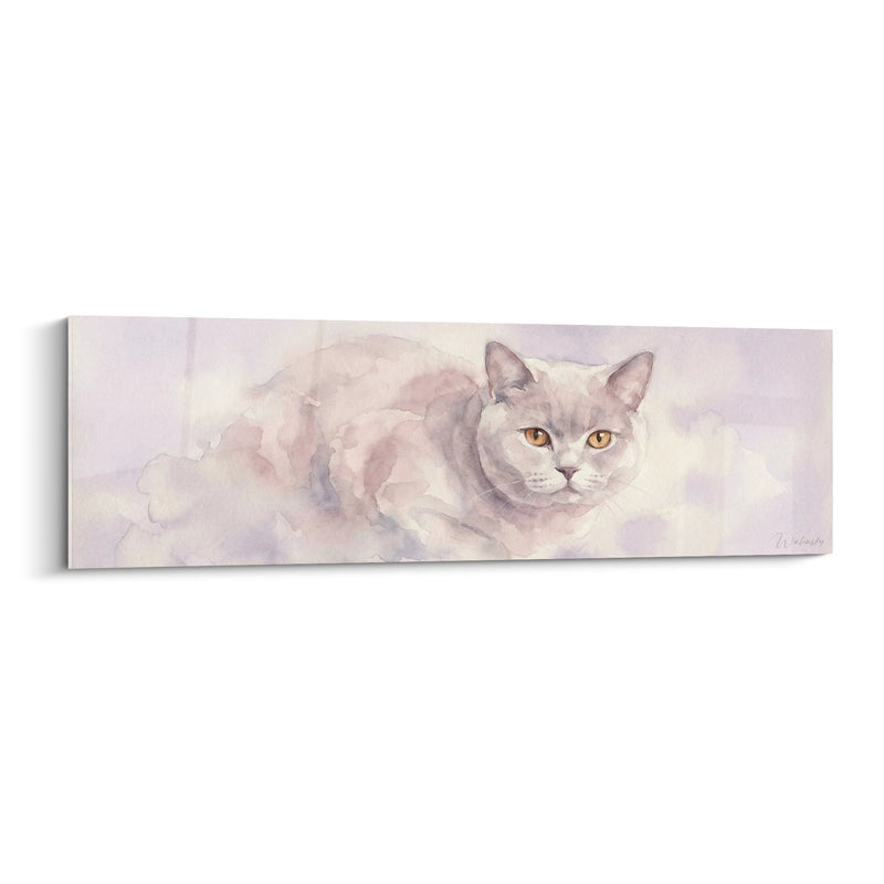 Tableau British Shorthair Acquerello - Eleganza Pastello - Edizione gatto British shorthair
