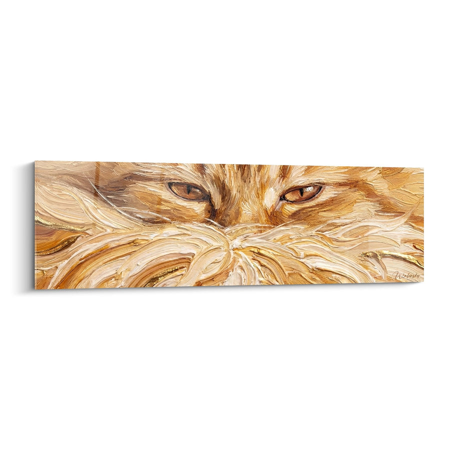 Tableau Yeux de Chat Doré - Regard Mystique - Edition chat Ragamuffin