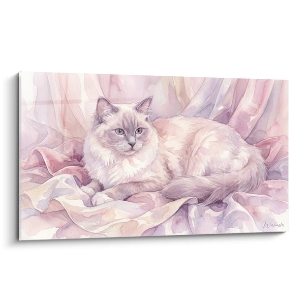 Obraz Kota Ragdoll Akwarela - Delikatne Pastele - Edycja Kota Ragdoll