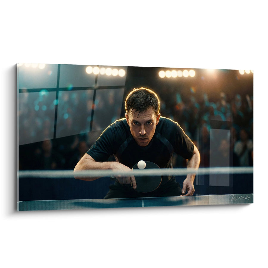 Tableau Joueur de Ping Pong - Intensité et Concentration - Edition Ping Pong