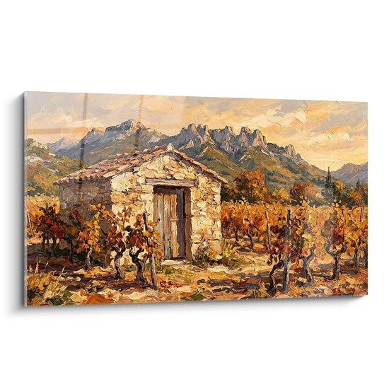 Cabanon Provenzale Tableau Vigneto - Autunno in Provenza - Edizione Provenza