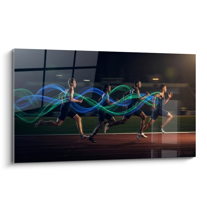 Track Runners Painting - Energy in Motion - Athletics Edition