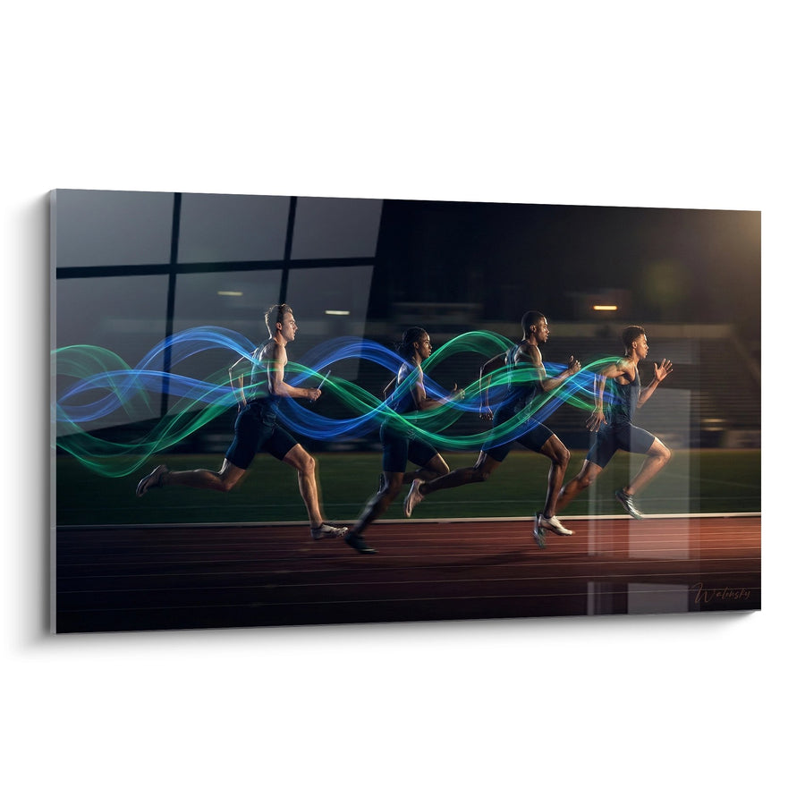 Tableau Coureurs Piste Athlétisme - Énergie en Mouvement - Edition Athlétisme