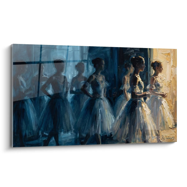 Cuadro Bailarinas en Reflejos - Luz de Taller - Edición Danza