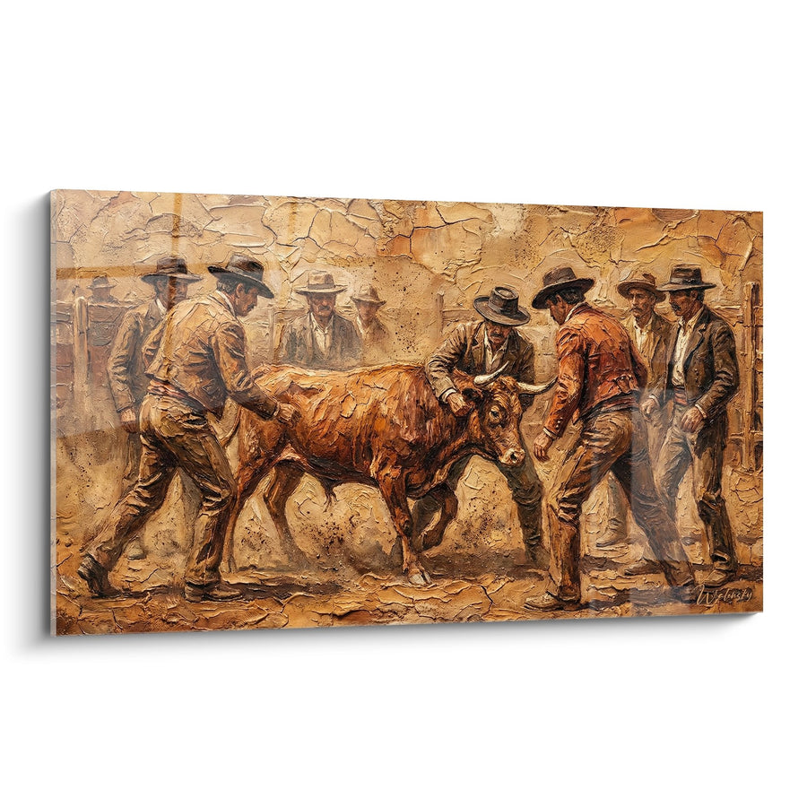 Tableau Taureaux de Camargue - Marquage traditionnel des gardians - Edition Camargue