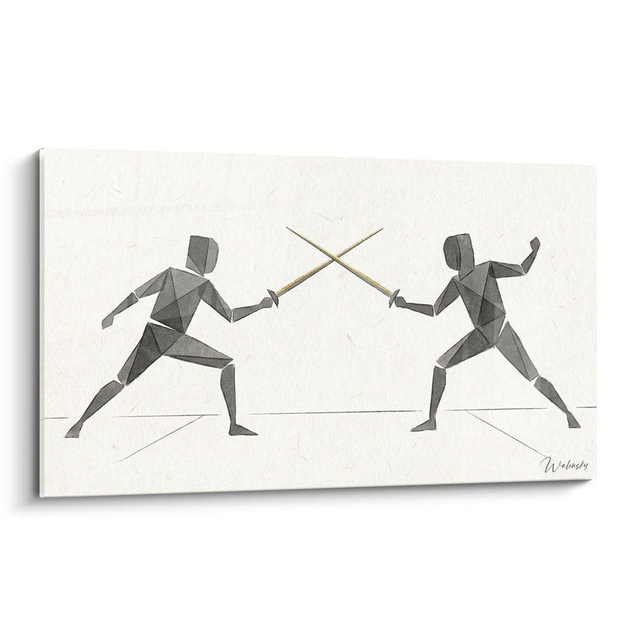 Tableau Escrimeurs Géométriques - Duel Artistique - Edition Escrime