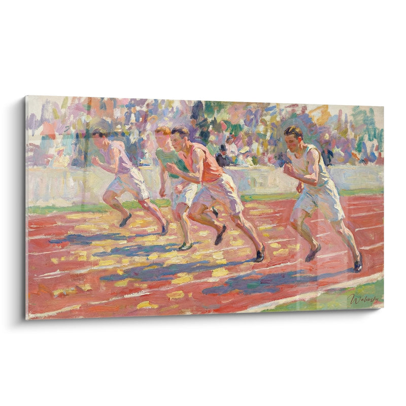 Running Painting - The Power of Sprint - Athletics Edition