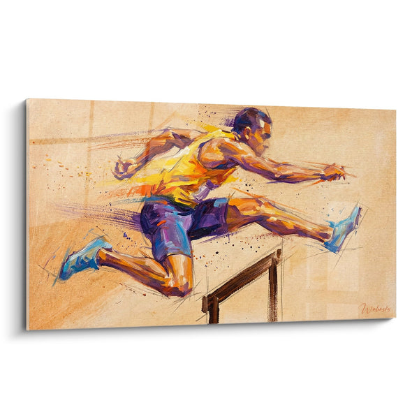 Tableau Saut de Haies - Élan Dynamique - Edition Athlétisme