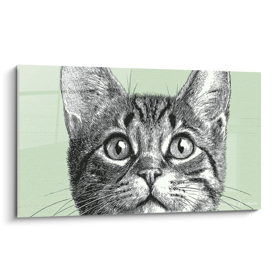 Tableau Chat Sokoke Portrait Vintage - Regard Intense - Edition chat Sokoke