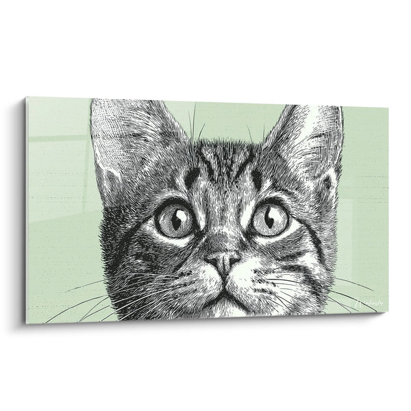 Tableau Chat Sokoke Ritratto Vintage - Sguardo Intenso - Edizione chat Sokoke