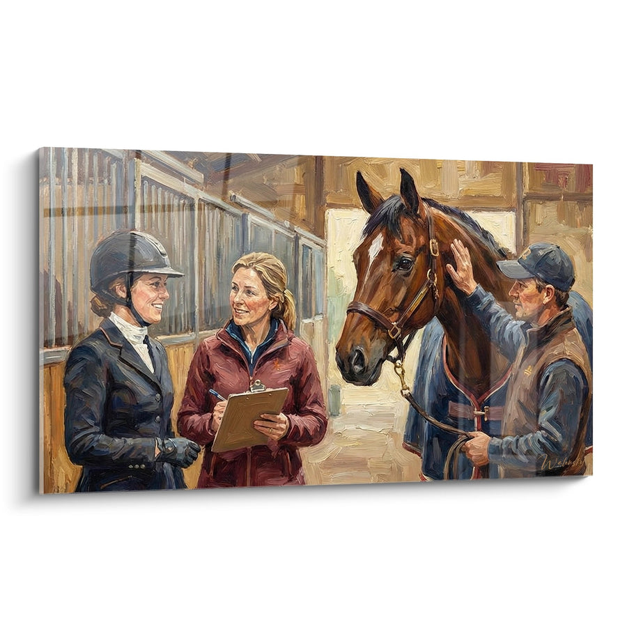 Tableau Consultation vétérinaire équine - Soins et passion - Edition équitation