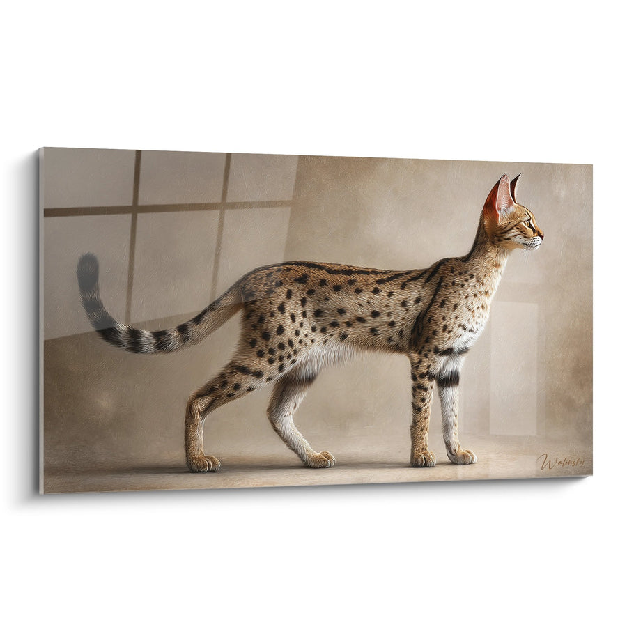 Tableau Chat Serengeti Elegant - Grace Feline - Edition chat Serengeti