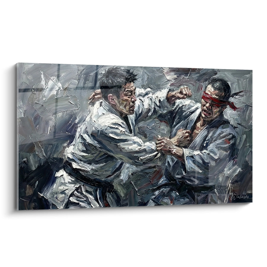 Tableau Combat Martial Arts - Esprit Paralympique - Edition Paralympique