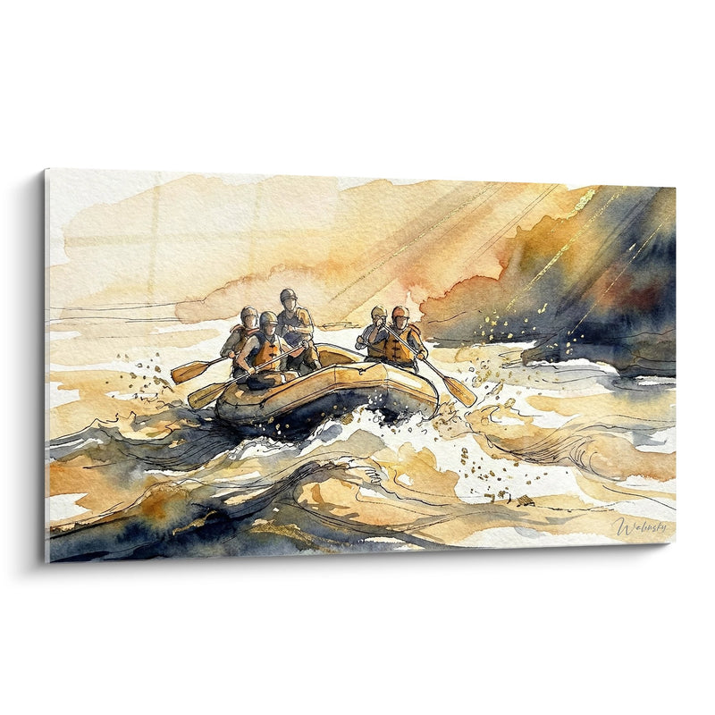 Whitewater Rafting Painting - Aquatic Adventure - Rafting Edition
