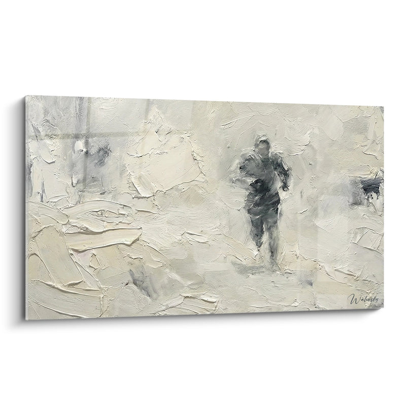Runner in the Mist Painting - Morning Momentum - Running Edition