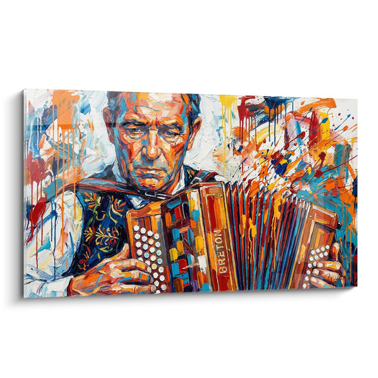 Accordionista Bretone Tableau - Melodie Colorate - Edizione Bretagna