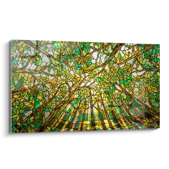 Tableau Forêt Vitrail - Cathédrale de Verdure - Edition Vosges