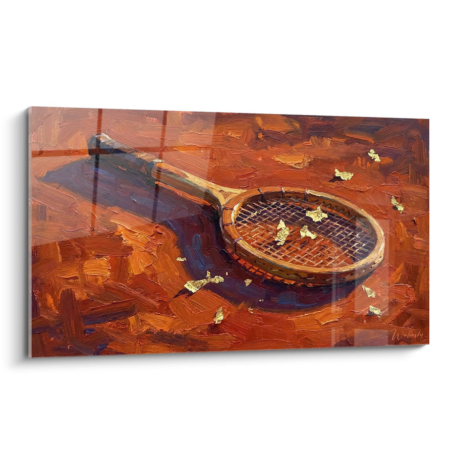 Tableau Raquette Tennis Vintage - Passion du Court - Edition Tennis