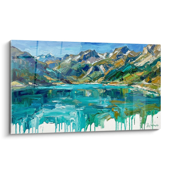 Cuadro Lago de Montaña - Reflejos Alpinos Saboyanos - Edición La Saboya
