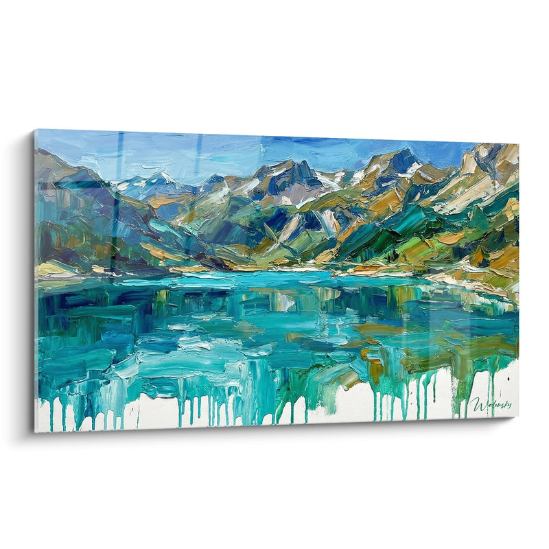 Mountain Lake Painting - Alpine Reflections Savoy - Savoy Edition
