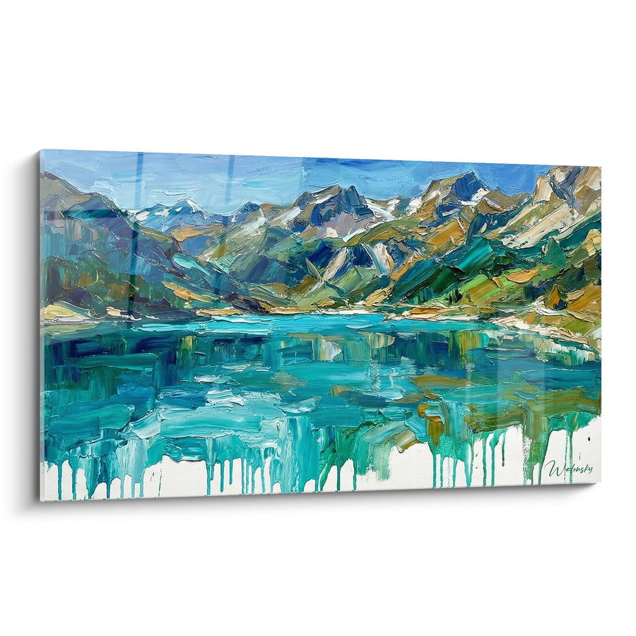 Tableau Lac de Montagne - Reflets Alpins Savoyards - Edition La Savoie