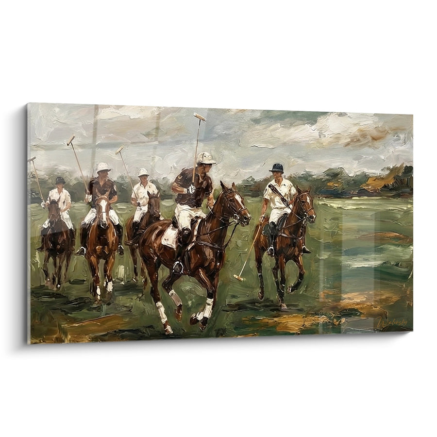Tableau Cavaliers de Polo - Charge Victorieuse - Edition Polo