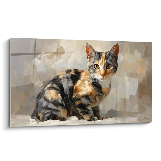 Tabella Chat Gatto Americano a Pelo Corto Calico - Dolcezza Felina - Edizione Gatto Americano a Pelo Corto