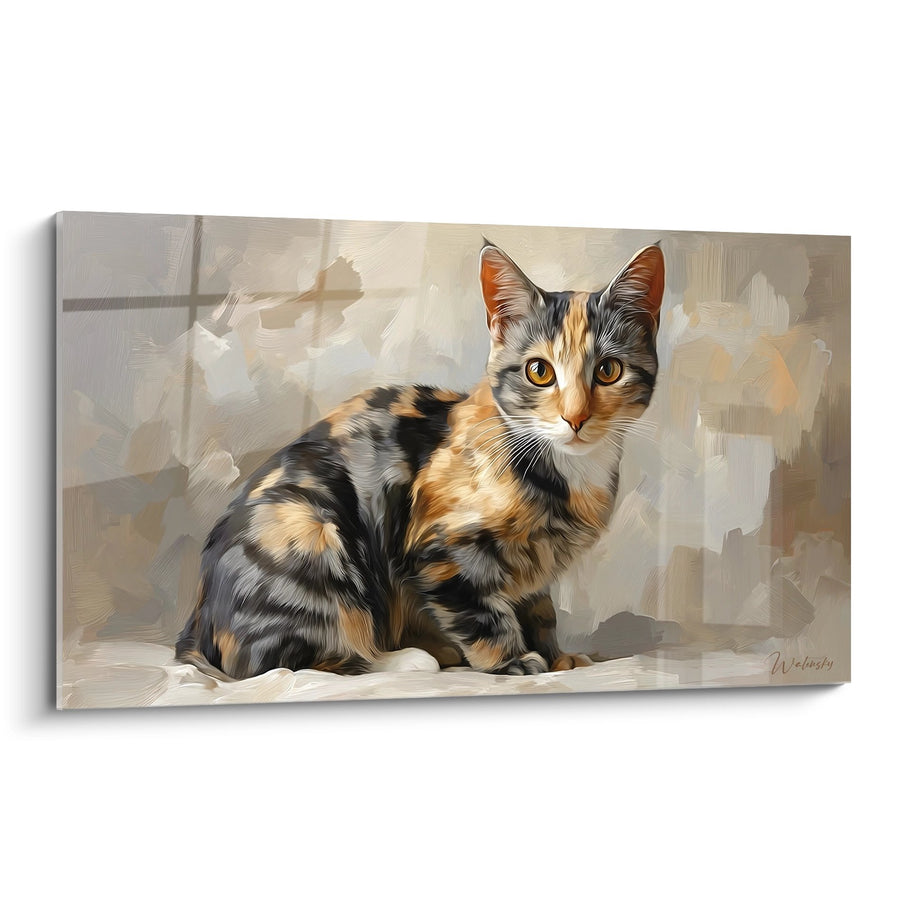 Tableau Chat American Shorthair Ecaille de Tortue - Douceur Féline - Edition chat American Shorthair