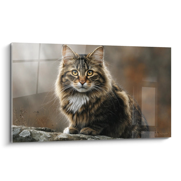 Majestueuze Amerikaanse Bobtail Kat Schilderij - Wilde Schoonheid - Amerikaanse Bobtail Kat Editie