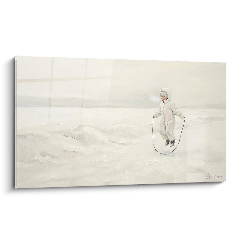 Children's Jumping Rope Painting - Winter Innocence - Jumping Rope Edition