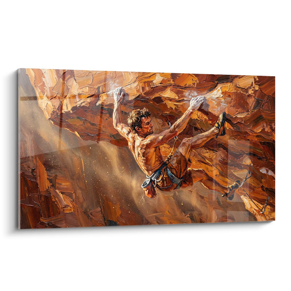 Cuadro Escalador de Roca - Superación Personal - Edición Escalada