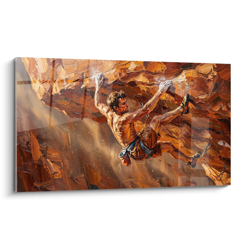 Cliff Climber Painting - Self-Surpassing - Climbing Edition