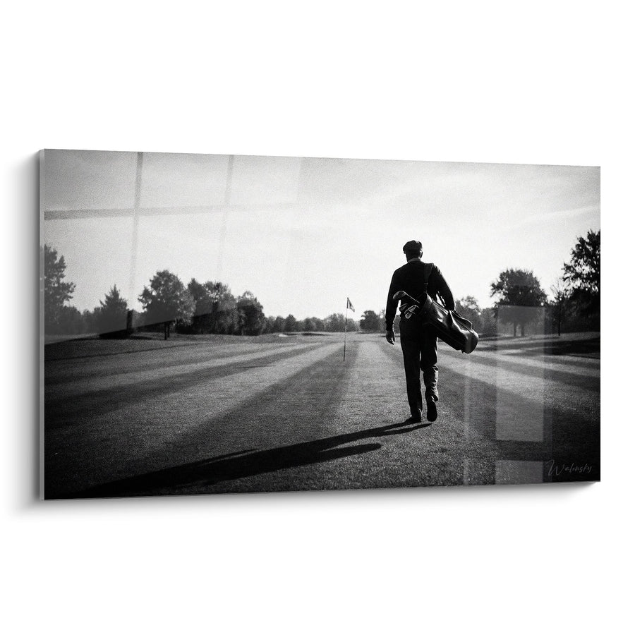 Tableau Golfeur Solitaire - Le Chemin vers l'Excellence - Edition Golf