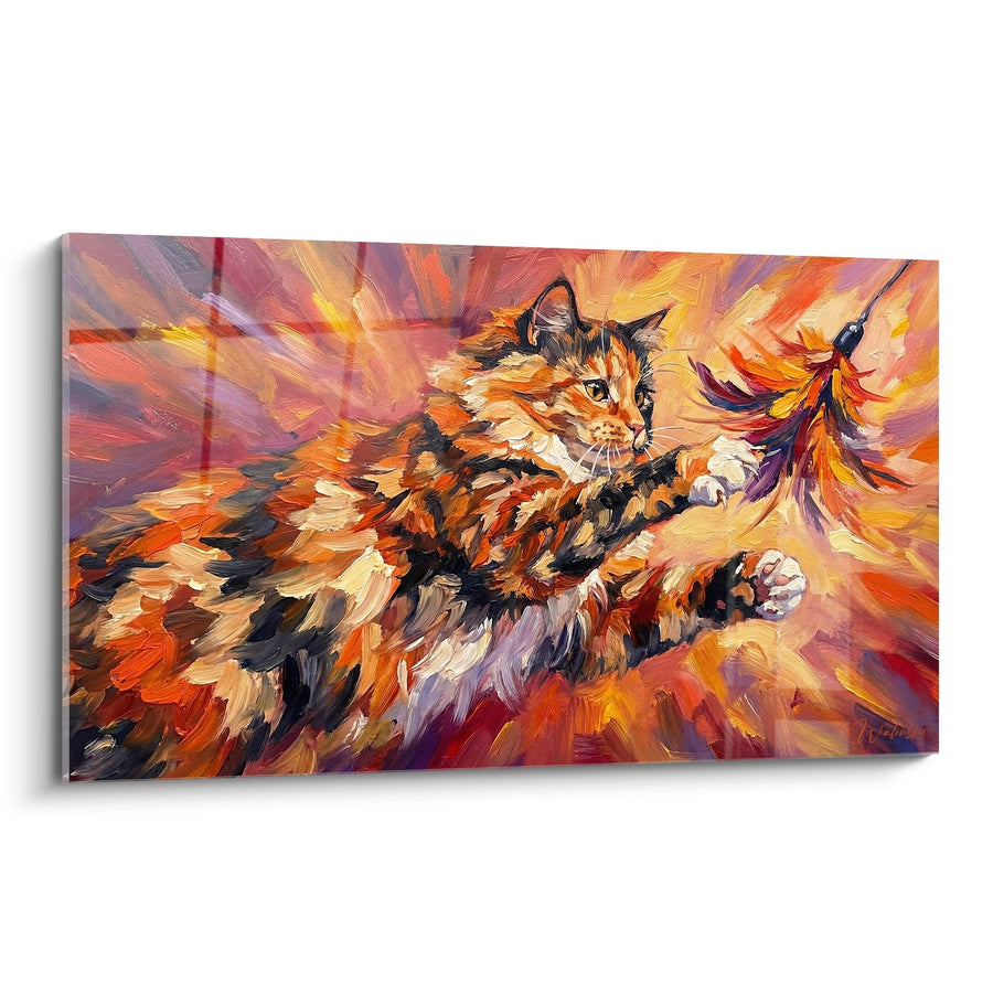 Tableau Chat Ragamuffin Expressionniste - Explosion de Couleurs - Edition chat Ragamuffin