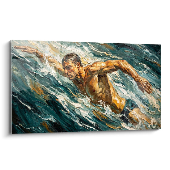 Tabella Nuotatore in Azione - Potenza Acquatica - Edizione Nuoto